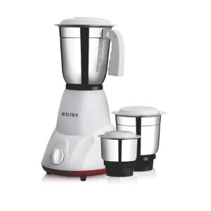 Baltra Speed3 BMG-122 500-Watt Mixer Grinder with 3 Jars (White)